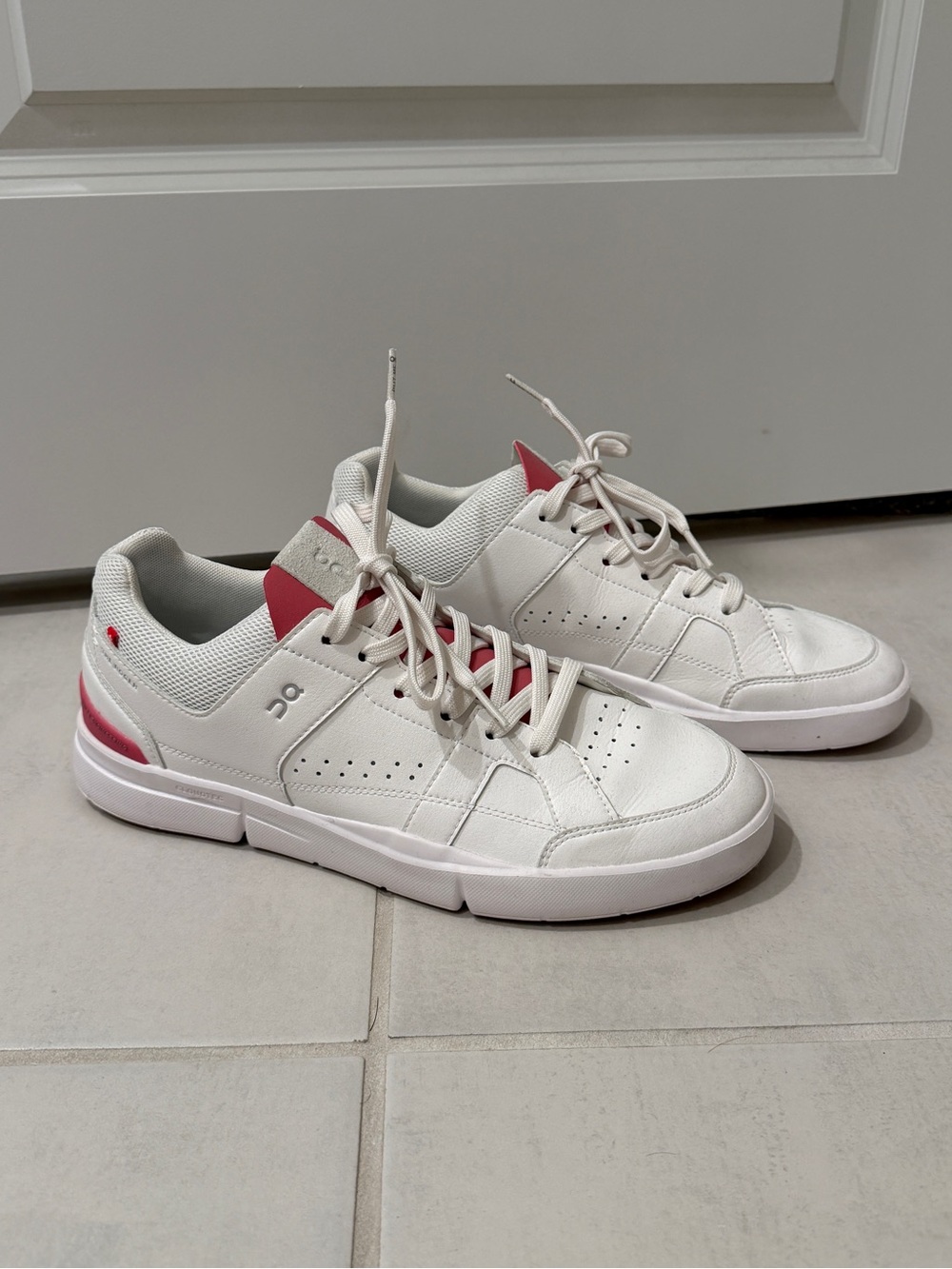 On cloud Roger clubhouse tennis shoes rosewood pink white sneakers 11